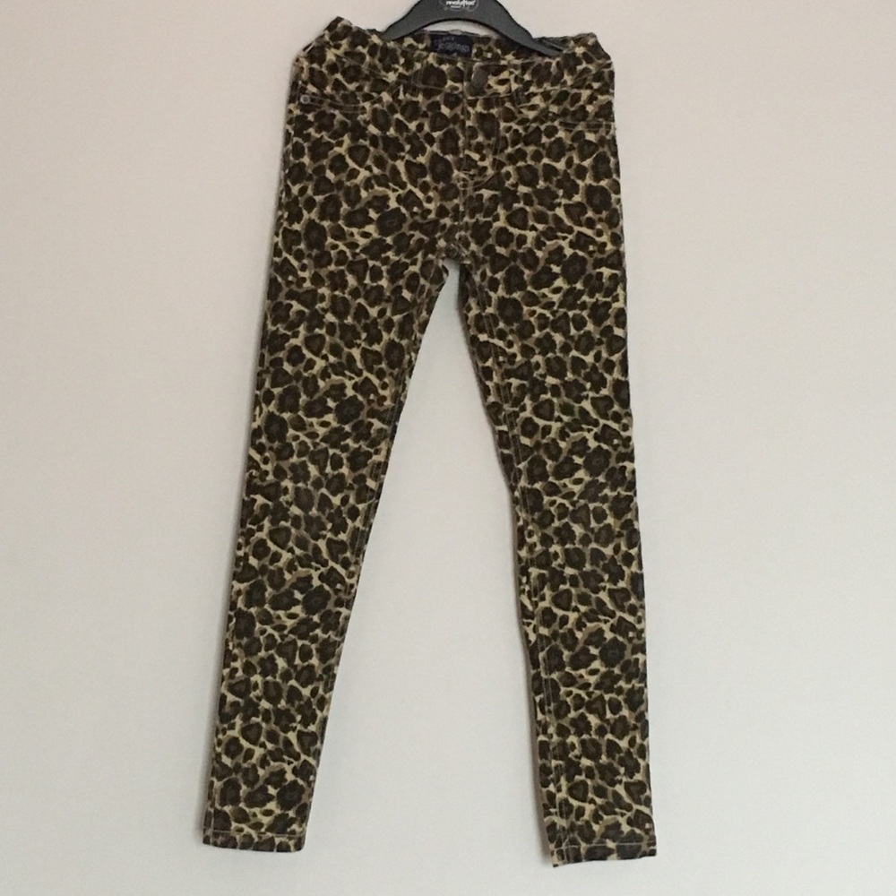Girl’s Leopard Print Jeggings, size 10